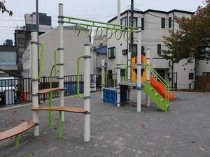 夫婦橋親水公園の雲梯 - こども複合遊具の一部 (228, 2026.10.24)